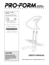 ProForm 225c Stepper User manual