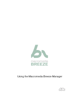 MACROMEDIA BREEZE-USING THE MACROMEDIA BREEZE MANAGER User guide