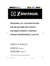 Emerson HD8150BL User manual