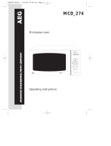 AEG Microwave Oven MCD_274 User manual