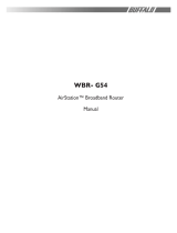 Buffalo AIRSTATION WBR-G54 User manual