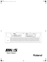 Roland BK-5 Owner's manual
