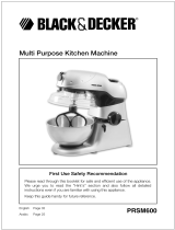 Black & Decker PRSM600 User manual