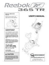 Reebok 365TR BIKE User manual