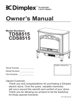 Dimplex Electric Stove TDS8515 & CDS8515 User manual