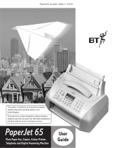 British Telecommunications (BT) PaperJet 65E User manual