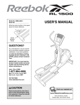 NordicTrack RL 1500 RBEL4255.1 User manual