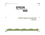 Epson Stylus Color 900 User manual