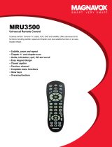 Magnavox MRU3500 - Universal Remote Control User manual