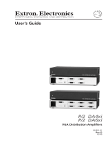 Extron P/2 DA6xi User manual