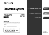 Aiwa NSX-D70 User manual