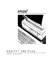 Epson 286 PLUS User manual
