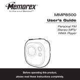 Memorex MMP8564 - 512 MB Digital Player User manual