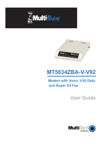 Multitech MT5634ZBA-VV.90 User manual