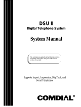 Comdial DSU II Series Specification