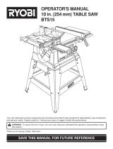 Ryobi BTS15 User manual