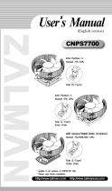 ZALMAN CNPS7700-Cu LED User manual