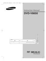 Samsung DVD-V8650 User manual