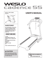 Weslo Cadence S5 Treadmill User manual
