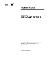 Seiko DPU-S445 SERIES User manual