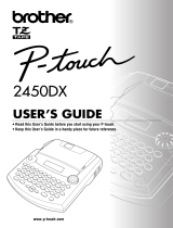 Brother PT-2450 User manual