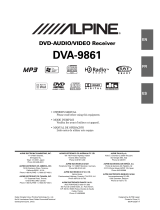 Alpine DVA-9861 Owner's manual