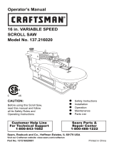 Craftsman 137.21602 User manual