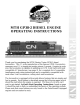 M.T.H. Electric Trains GP38-2 DIESEL ENGINE Operating instructions
