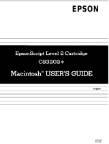 Epson C83202 User manual