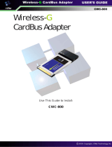 CNET Wireless-G CardBus Adapter CWC-800 User manual