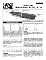 Bausch & Lomb 78-1600 User manual