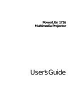 Epson PowerLite 1716 User manual