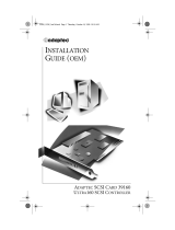 Adaptec SCSI Card 39160 Installation guide