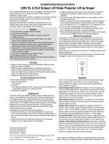 Draper 220V SL User manual