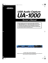 Edirol UA-1000 User manual