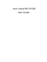 Acer Liquid MT S120 Owner's manual