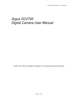 Argus DC2700 User manual
