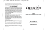 CROCK POT CLASSIC 2-3.5 QUART SLOW COOKER Owner's manual