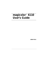 MINOLTA-QMS MAGICOLOR 6110 User manual
