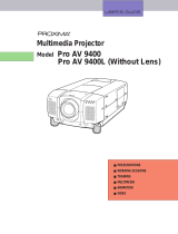 Proxima Pro AV 9400 User manual