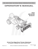 MTD OEM-190-032 User manual
