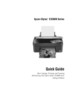 Epson Stylus CX3800 User guide