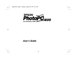 Epson PhotoPC 600 User manual