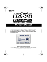 Edirol UA-20 Owner's manual