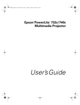 Epson PowerLite 732c User manual