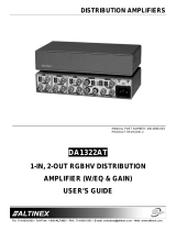 Altinex Distribution Amplifier DA1322AT User manual