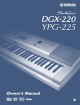 Yamaha DGX-220 YPG-225 Owner's manual