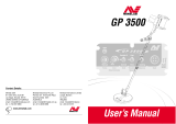 Minelab GP 3500 User manual