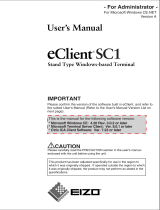 Eizo ECLIENT SC1 - ADMINISTRATOR'S MANUALS User manual