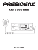 PRESIDENT MC 8000 DSC Owner's manual
